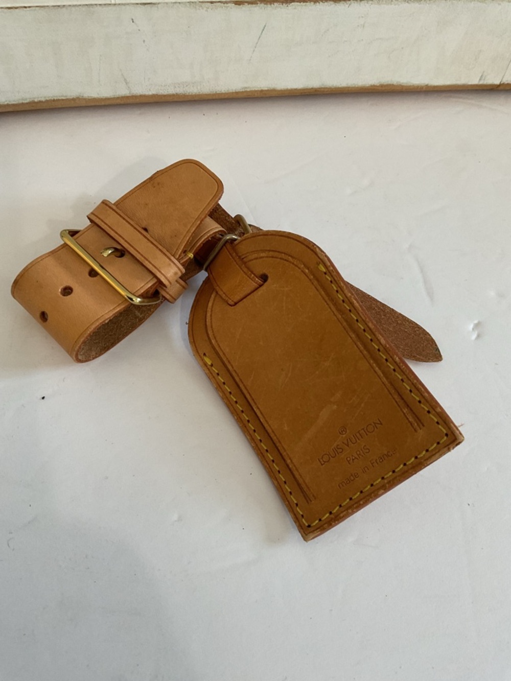 Louis Vuitton Vachetta  Leather Luggage Tag with Strap